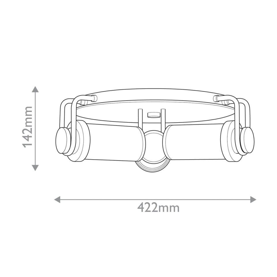 Wynwood 3-ljus plafond urban brons/vit 42,2 cm Alora Wynwood 3-ljus plafond urban brons/vit 42,2 cm