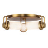 Wynwood 3-lt flush ceiling light vintage brass/white 42.2 cm Wynwood 3-lt flush ceiling light vintage brass/white 42.2 cm
