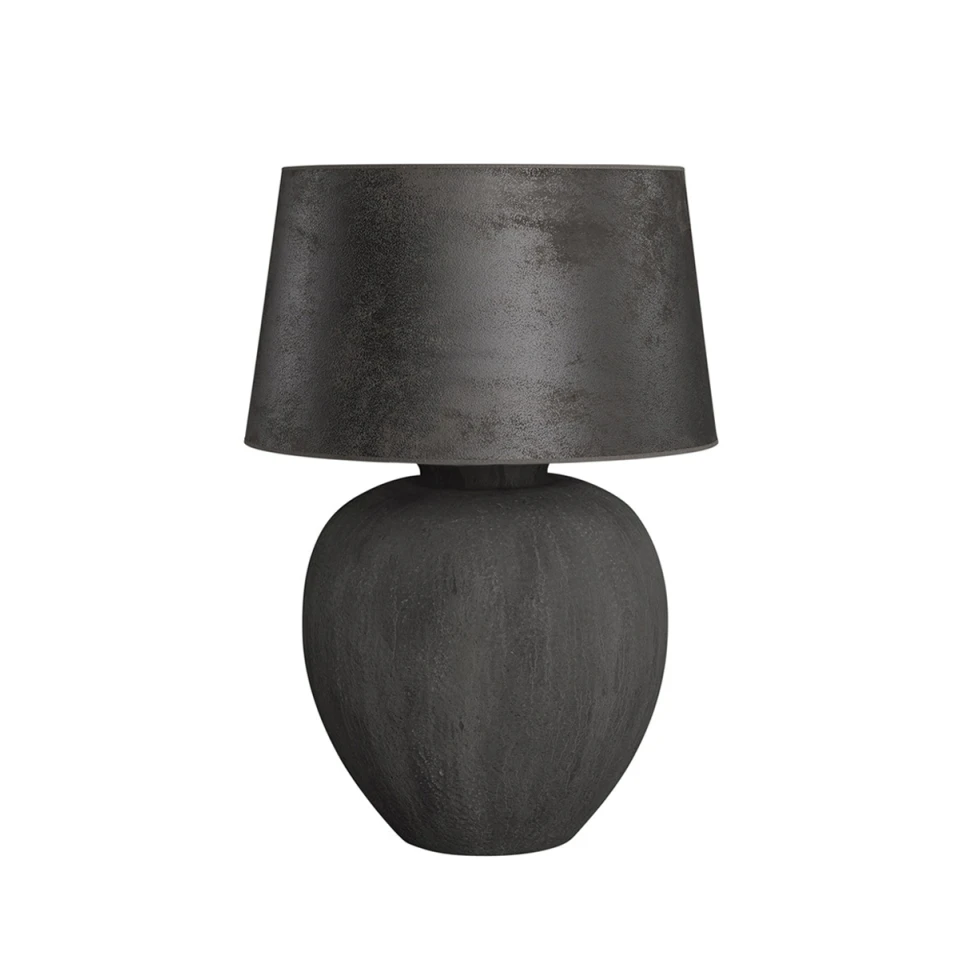 Pasadena Bordslampa Grå Keramik 50cm