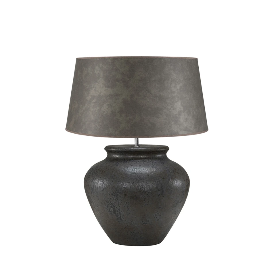 Modena Table Lamp 42cm Brown Ceramic