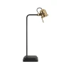 Leipzig Bordslampa Svart/Antik Mässing 63cm