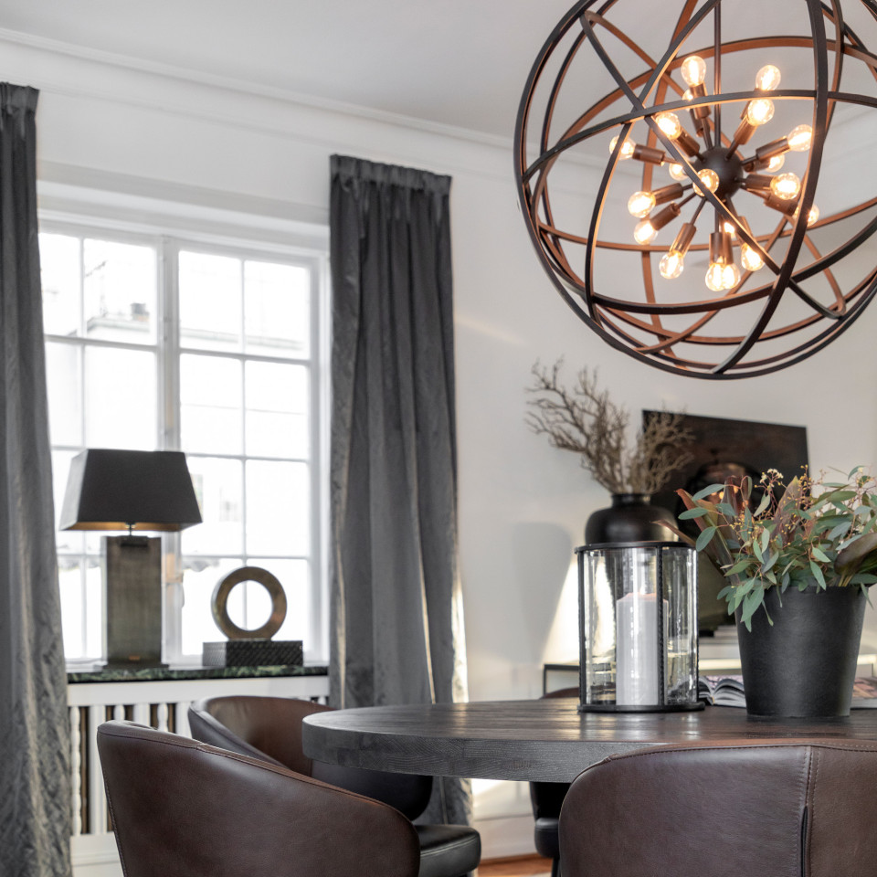 Nest Taklampa Svart 80cm- Gratis Hemleverans .