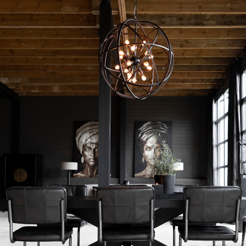 Nest Taklampa Svart 80cm- Gratis Hemleverans .