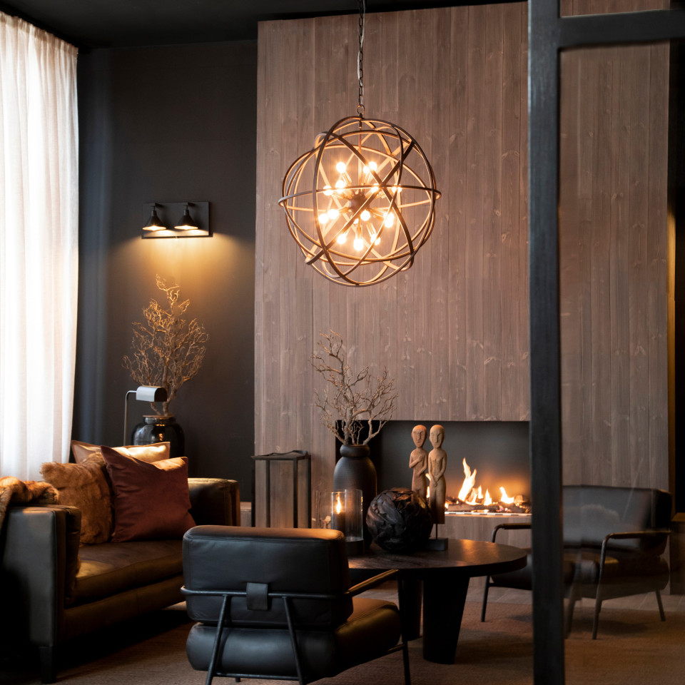 Nest Taklampa Mässing 80cm- Gratis Hemleverans.