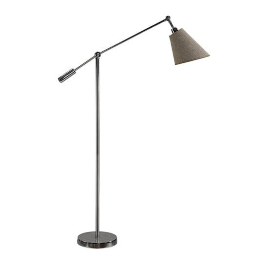 Armando Golvlampa Blank Svart Nickel 163cm Armando Golvlampa Blank Svart Nickel 163cm