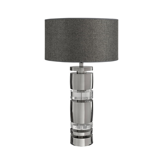 Armando Plexi Table Lamp Shiny Black Nickel 63cm Armando Plexi Table Lamp Shiny Black Nickel 63cm
