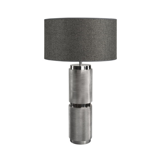 Armando Tube Table Lamp Shiny Black Nickel 67cm Armando Tube Table Lamp Shiny Black Nickel 67cm