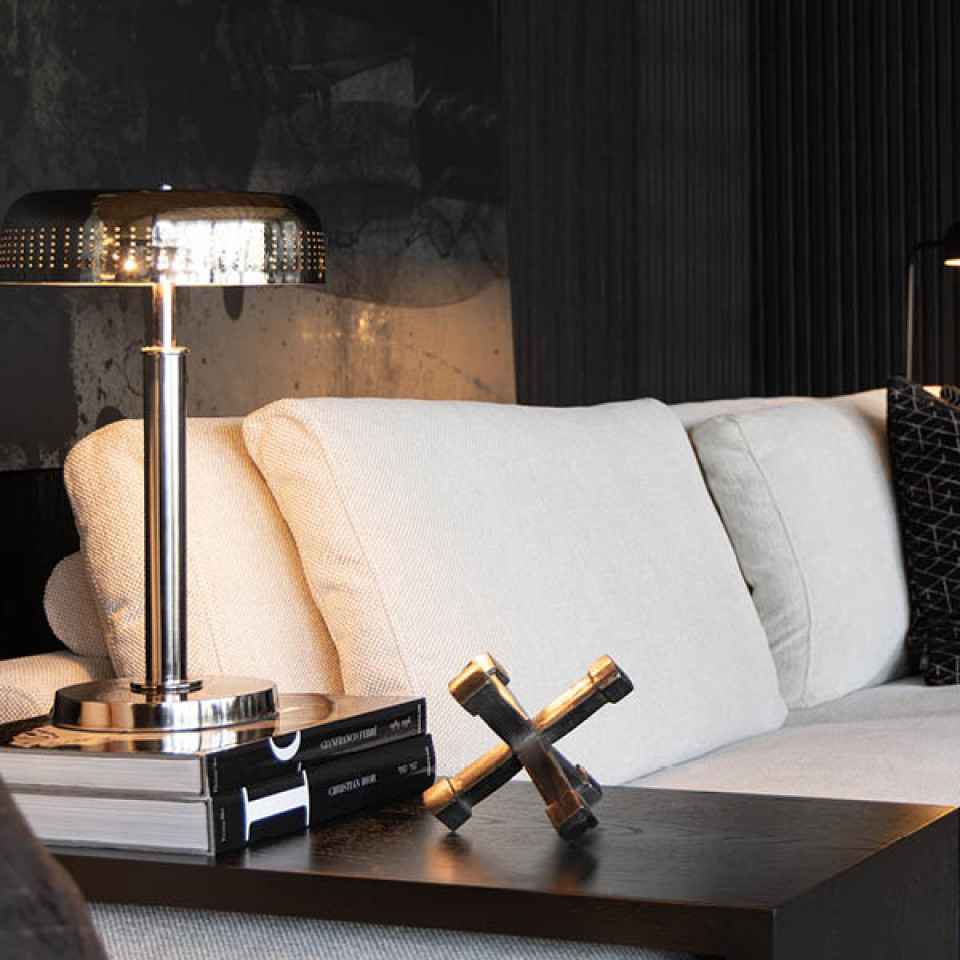 Armando bordslampa krom 50 cm