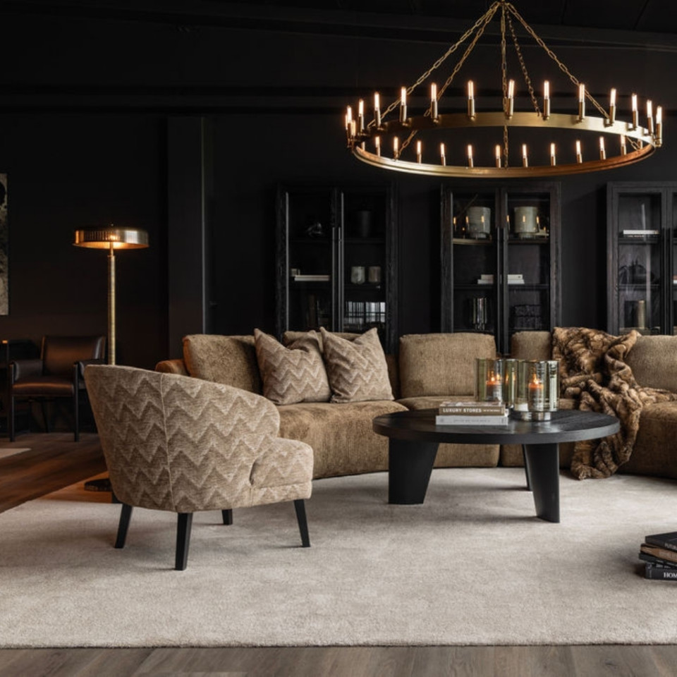 Armando golvlampa antik mässing 150 cm