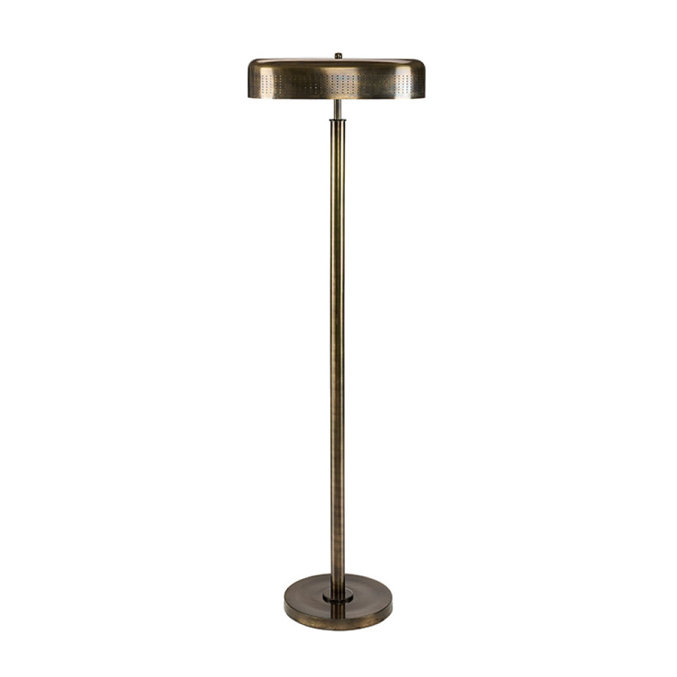 Armando golvlampa antik mässing 150 cm