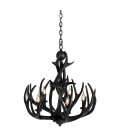 Antler takkrona svart 68 cm