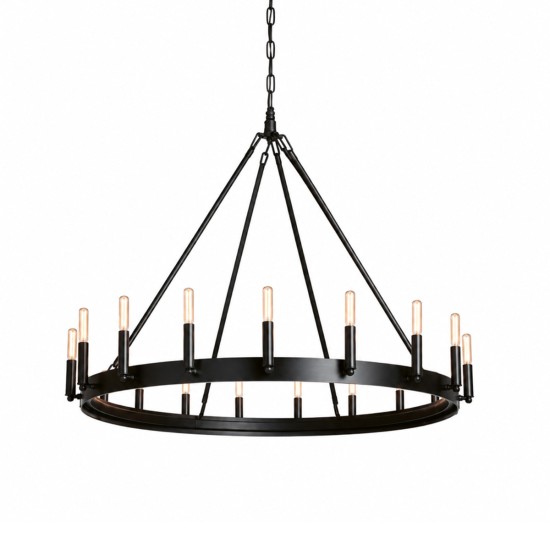 Royal taklampa 20-ljus i antikbrons 105cm- Gratis Hemleverans.