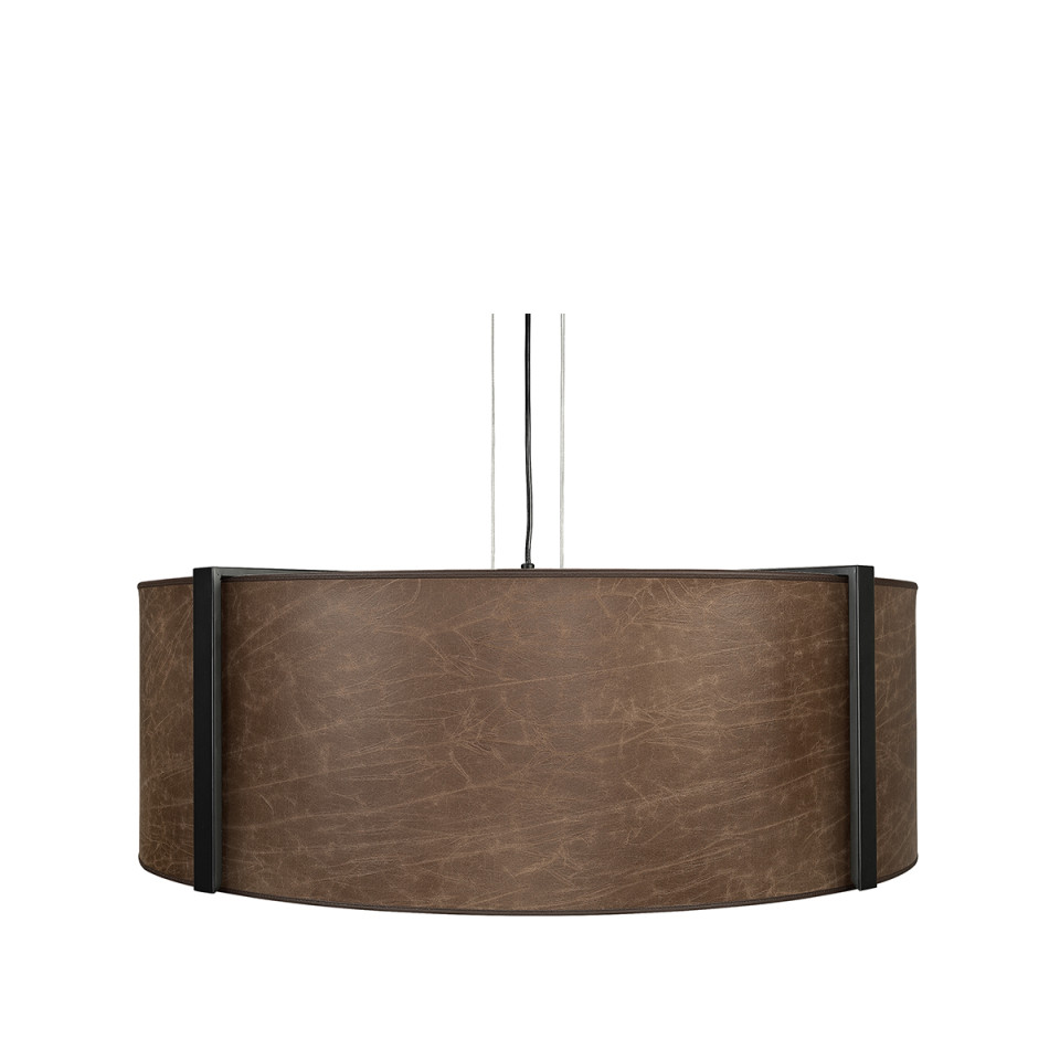 Calgary Ceiling Light Brown Leather 82cm Artwood Artwood Calgary Ceiling Light Brown Leather 82cm Artwood
