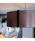 Calgary Ceiling Light Brown Leather 82cm Artwood