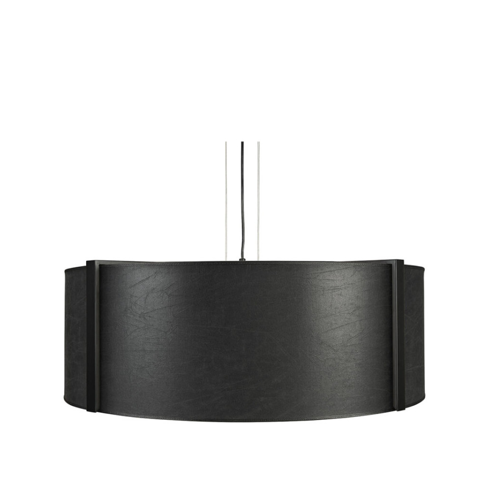 Calgary Ceiling Light Black Leather 82cm Artwood Artwood Calgary Ceiling Light Black Leather 82cm Artwood