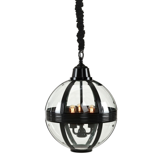 Timeless 3-ljus rund taklampa svart 45 cm Timeless 3-ljus rund taklampa svart 45 cm
