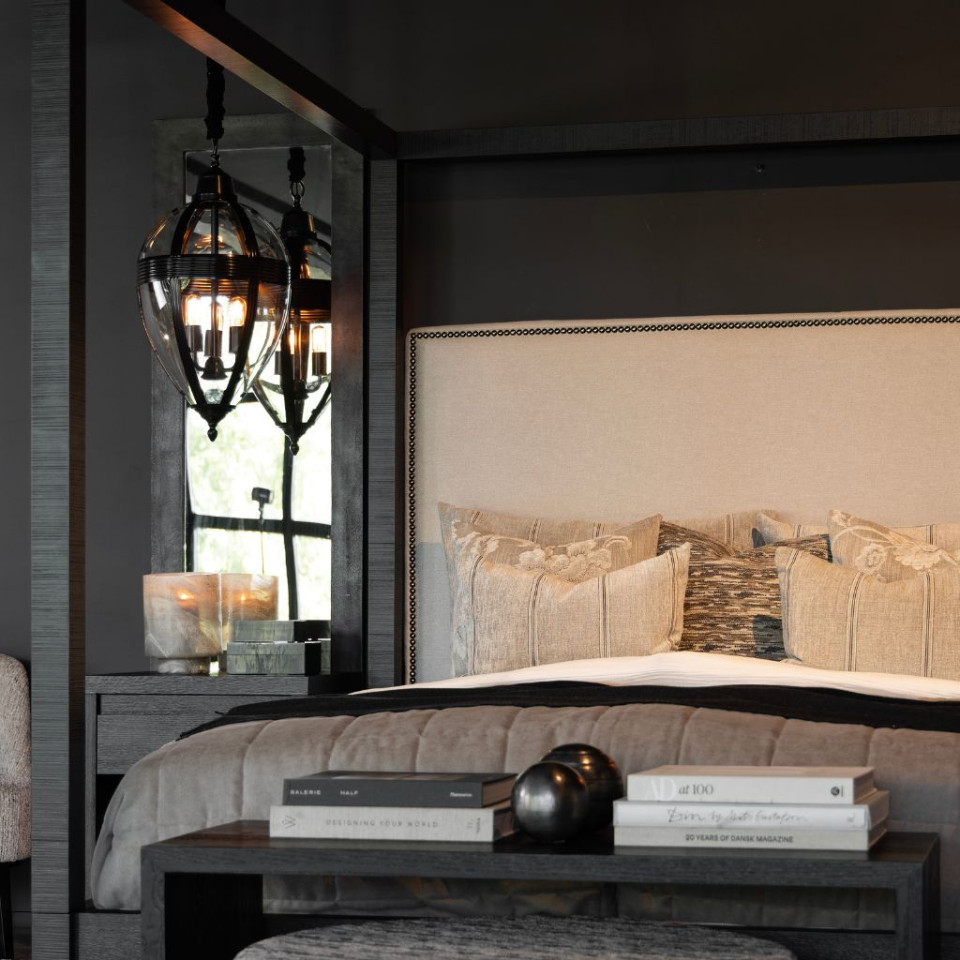 Timeless 3-ljus drop taklampa svart 40 cm