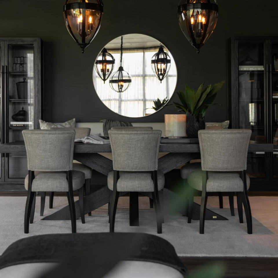 Timeless 3-ljus drop taklampa svart 40 cm