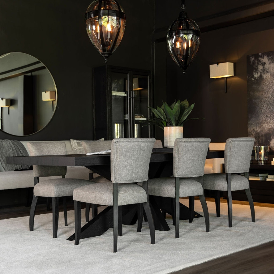 Timeless 3-ljus drop taklampa svart 40 cm