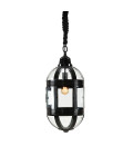 Timeless åttkantig taklampa svart 35 cm