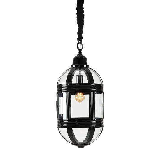 Timeless åttkantig taklampa svart 35 cm Timeless åttkantig taklampa svart 35 cm