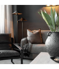 Twin golvlampa svart 142 cm