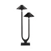 Twin table lamp black 81 cm