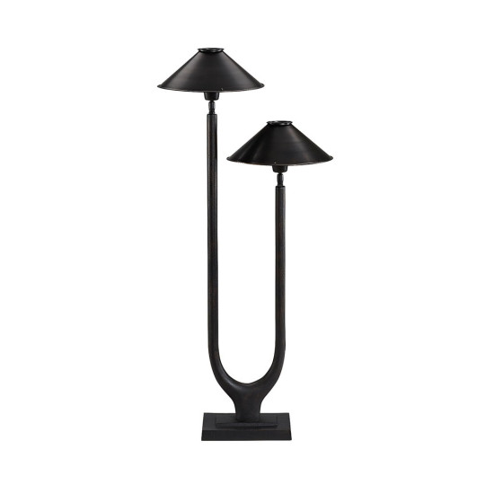 Twin table lamp black 81 cm