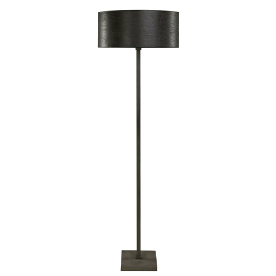 Graz Golvlampa Grå metall inkl. lampskärm 140cm