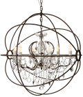Rome Taklampa Kristall Rost 80cm Rome Taklampa Kristall Rost 80cm