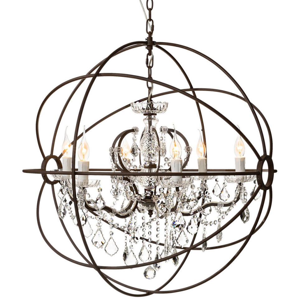 Rome Taklampa Kristall Rost 80cm Rome Taklampa Kristall Rost 80cm