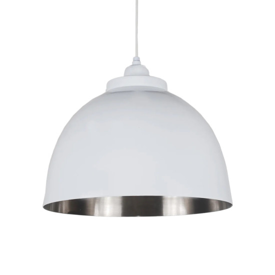 Torsby taklampa vit/silver 32cm Torsby taklampa vit/silver 32cm