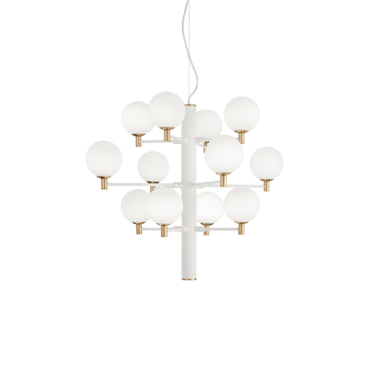 Oslo taklampa vit/guld 71cm Oslo taklampa vit/guld 71cm