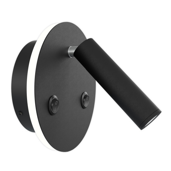 Bergdala hotell vägglampa svart 14cm Bergdala hotell vägglampa svart 14cm