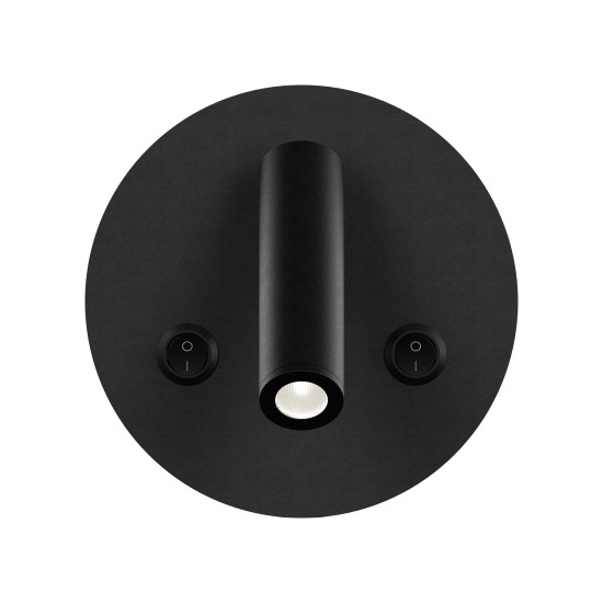 Bergdala hotell vägglampa svart 14cm
