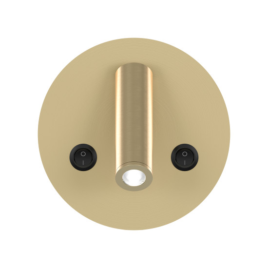 Bergdala hotell vägglampa mässing 14cm