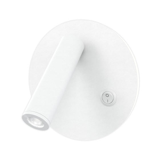 Bergdala hotell vägglampa vit 14cm