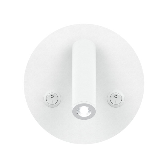 Bergdala hotell vägglampa vit 14cm