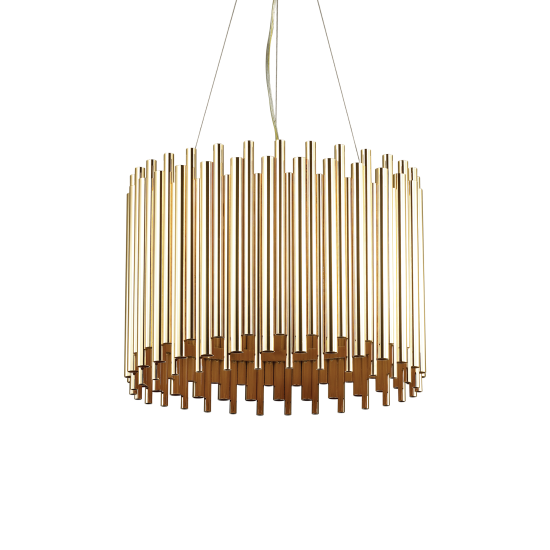 Flute ceiling light gold 47cm