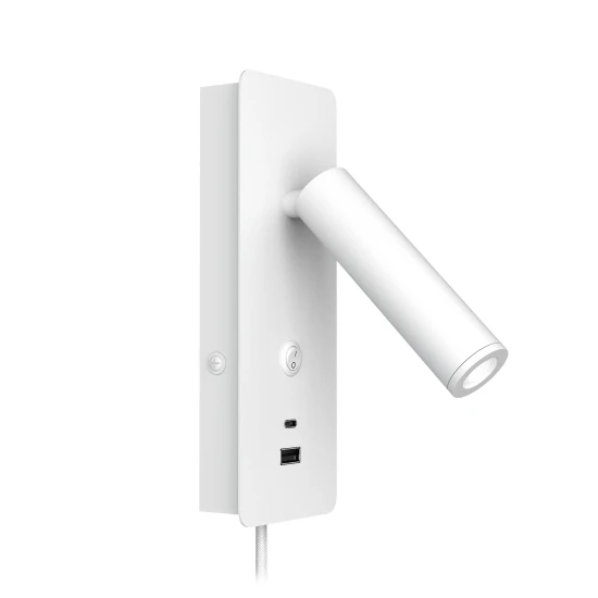 Gibo hotell vägglampa vit 18.6cm