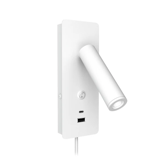 Gibo hotell vägglampa vit 18.6cm