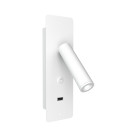 Gibo recessed hotel wall light white 22.6cm Designed Lights Gibo recessed hotel wall light white 22.6cm