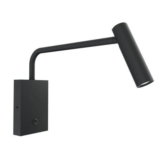 Hamneda hotell vägglampa svart 12cm Hamneda hotell vägglampa svart 12cm
