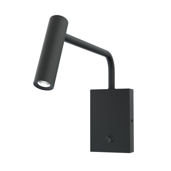 Hamneda hotell vägglampa svart 12cm Hamneda hotell vägglampa svart 12cm