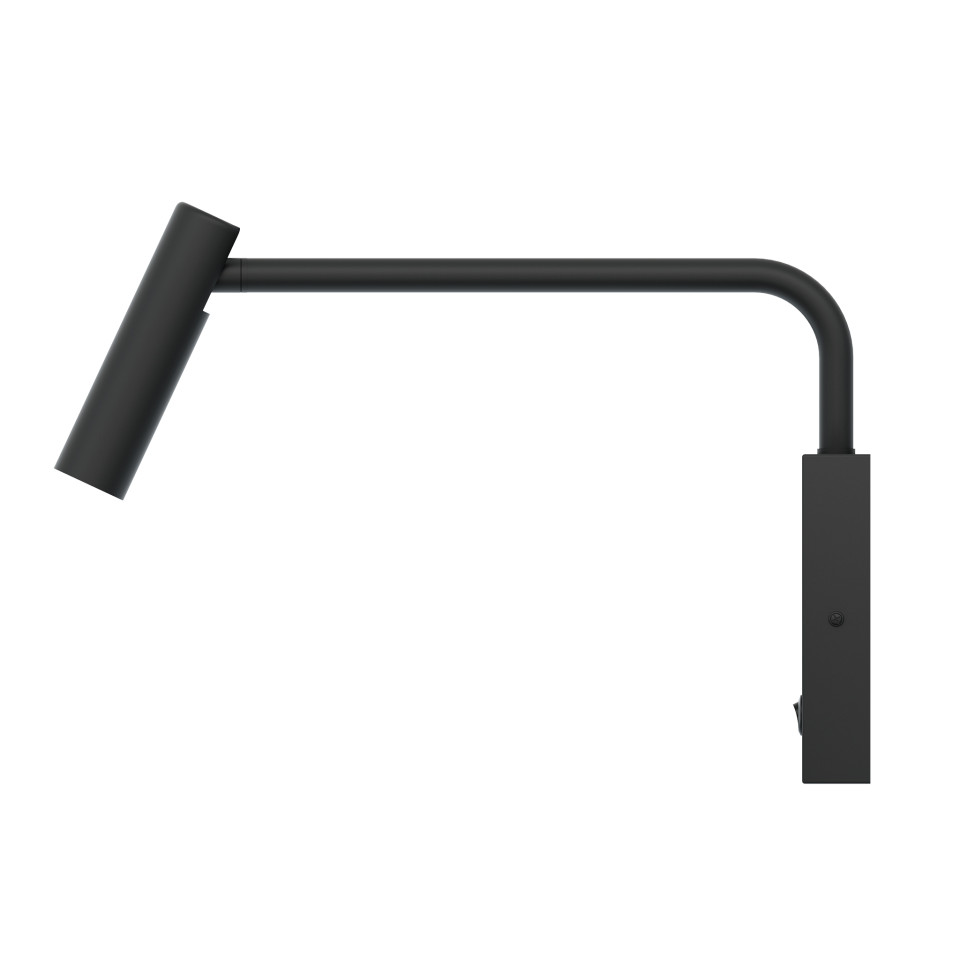 Hamneda hotell vägglampa svart 12cm Designed Lights Hamneda hotell vägglampa svart 12cm