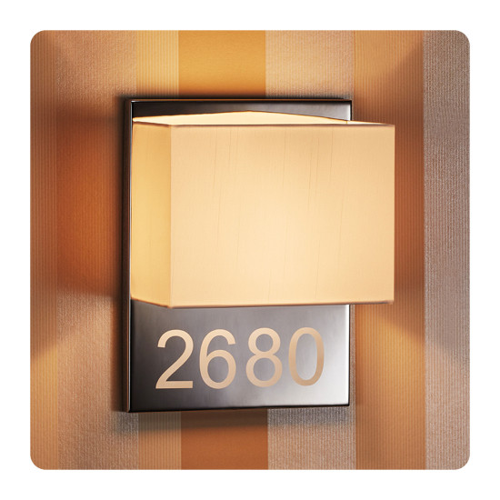 Haverdal hotel wall light polished stainless steel