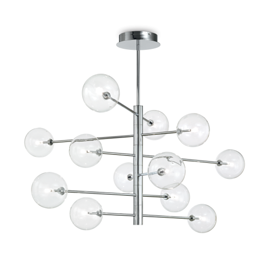 Kiruna ceiling light silver 124cm