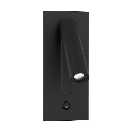 Lunda hotel wall light black 18cm Lunda hotel wall light black 18cm