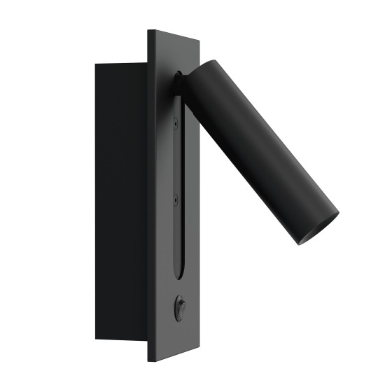 Lunda hotell vägglampa svart 18cm
