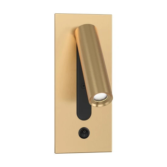 Lunda hotell vägglampa borstad mässing 18cm Lunda hotell vägglampa borstad mässing 18cm